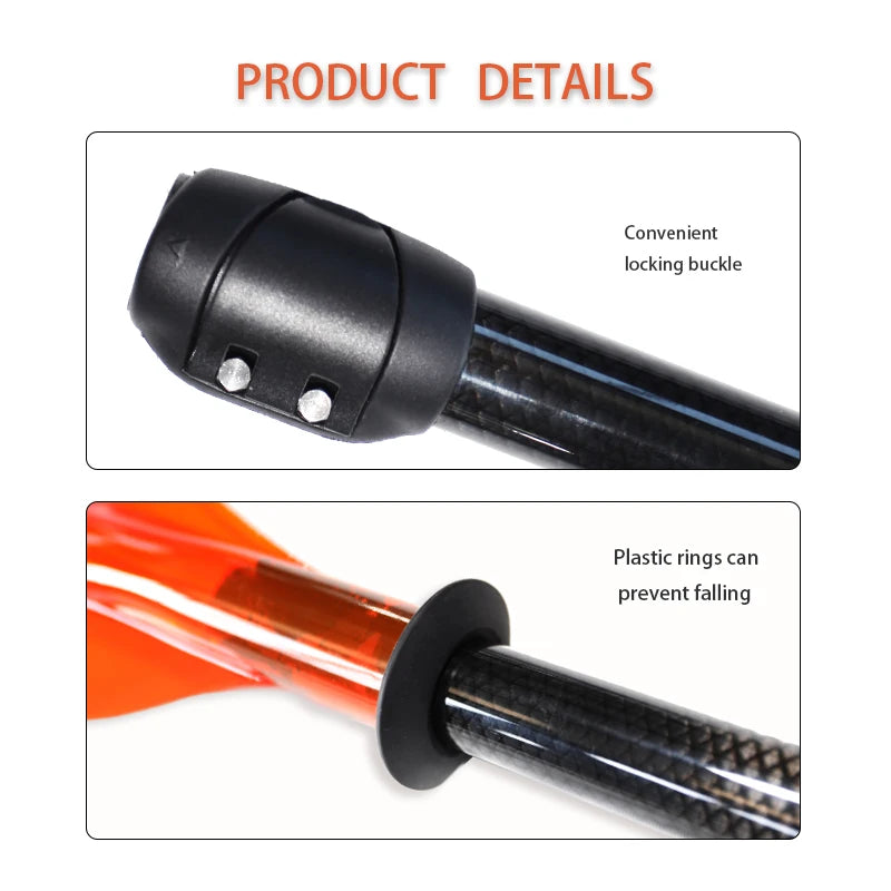 2 Kayak Paddle PC Blades Adjustable 215cm-240cm/84.6in-94.4in Floating Kayaking Oars  2-Piece Construction Adjustable portable