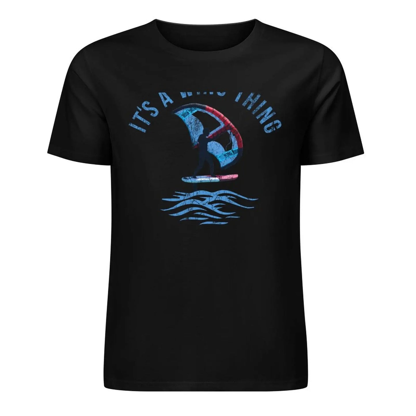 It's a wing thing Vintage Wing Foil Wing Surf Wingfoiler Wingsurfer T-Shirt plus sizes summer top tshirts for men