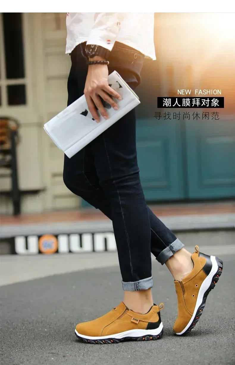 2024 New Outdoor Lightweight Men's Casual Sports Slip-on Walking Shoes Hot Selling Men's Loafers Breathable Flat Shoes for Men