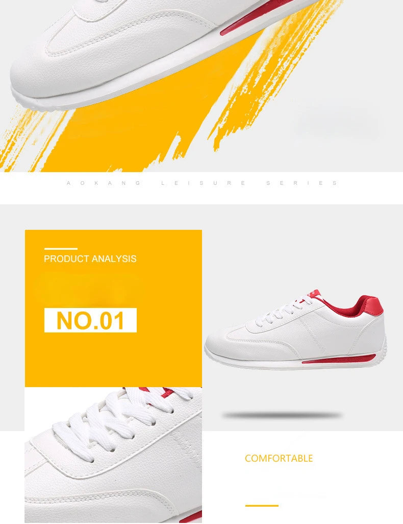 New PU Leather Sneakers Men Comforthable Vulcanized Shoes 2024 Trend Boys Sport Sneakers Mens Casual Shoes Fashion School Tennis