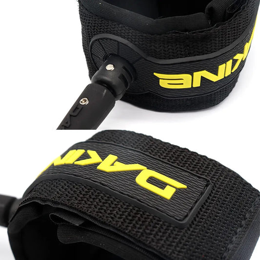 SUP Board Surf Leash Surf Board Leash DK Surfboard Leash 7mm TPU Foot Rope Nlack Straight Surf Leash With Simple Packing