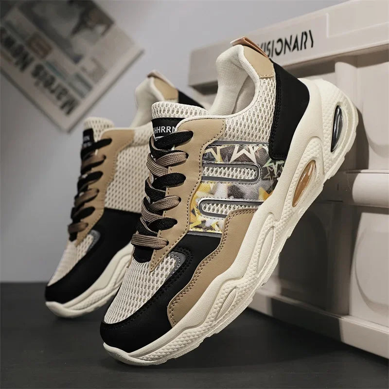 Hot Sale Men's Casual Sneaker Autumn Mixed Color Mesh Outdoor Shoes for Mens Trendy Mans Tennis Sports Lightweight Male Sneakers