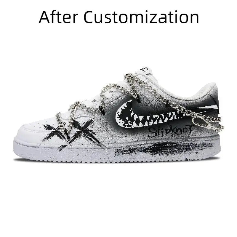 【Customize】Nike Court Vision 1 Skateboarding Shoes Unisex Sneakers shoes DH2987-101