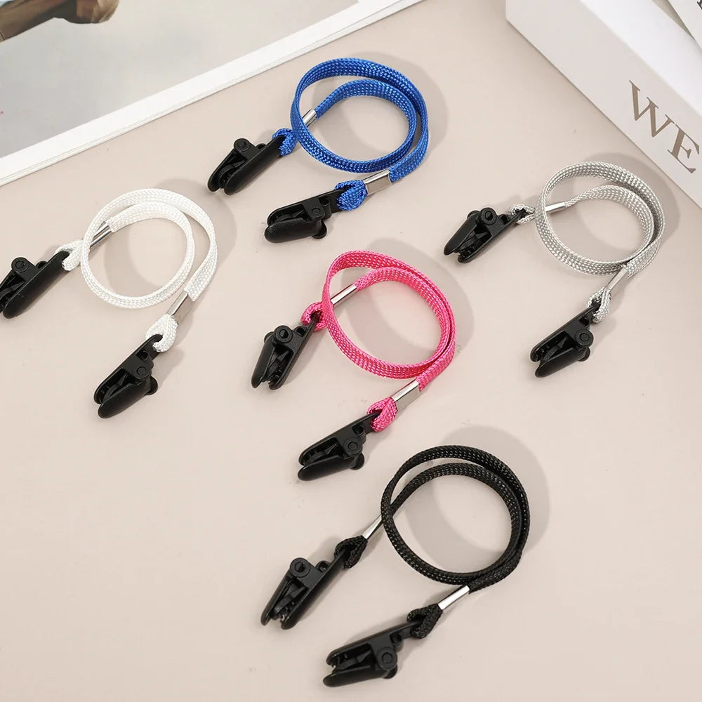 1/5pcs Cap Wind-proof Rope Hat Clips Cap Retainer Fishing Apparel Keeper with Cord for Golfing Fishing Boating Sailing Sports