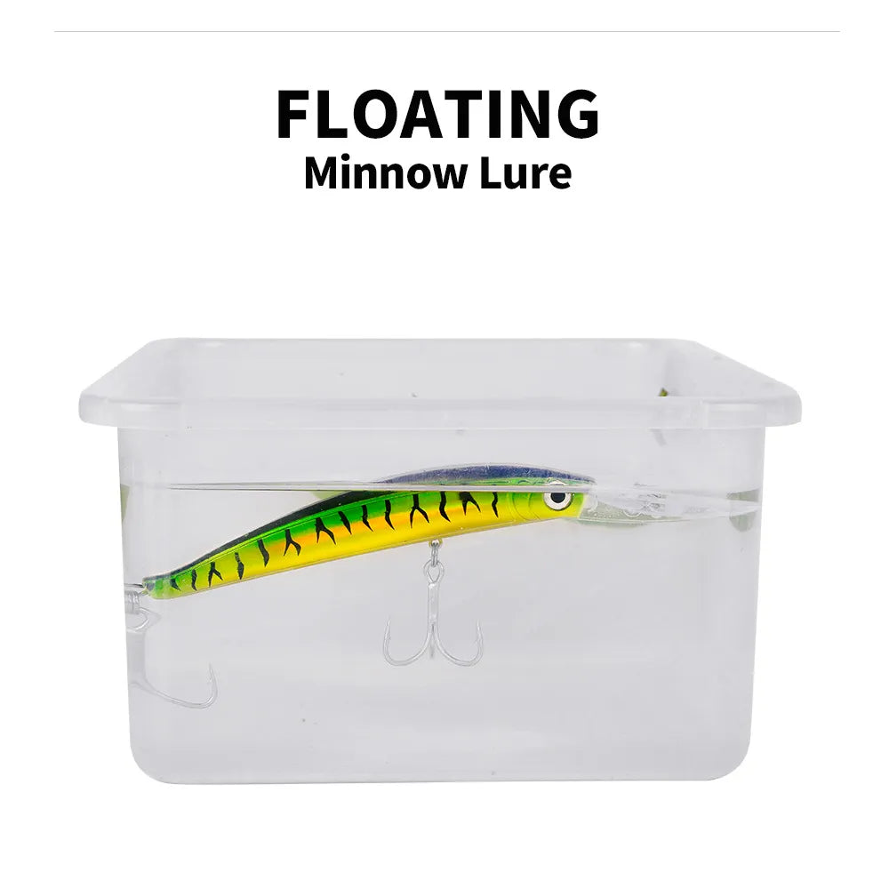 1 Pcs Big Minnow 17cm 27g Wobblers Fishing Lures Deep Diving Artificial Hard Bait Trolling Boat Sea Fishing Bass Pike Lure