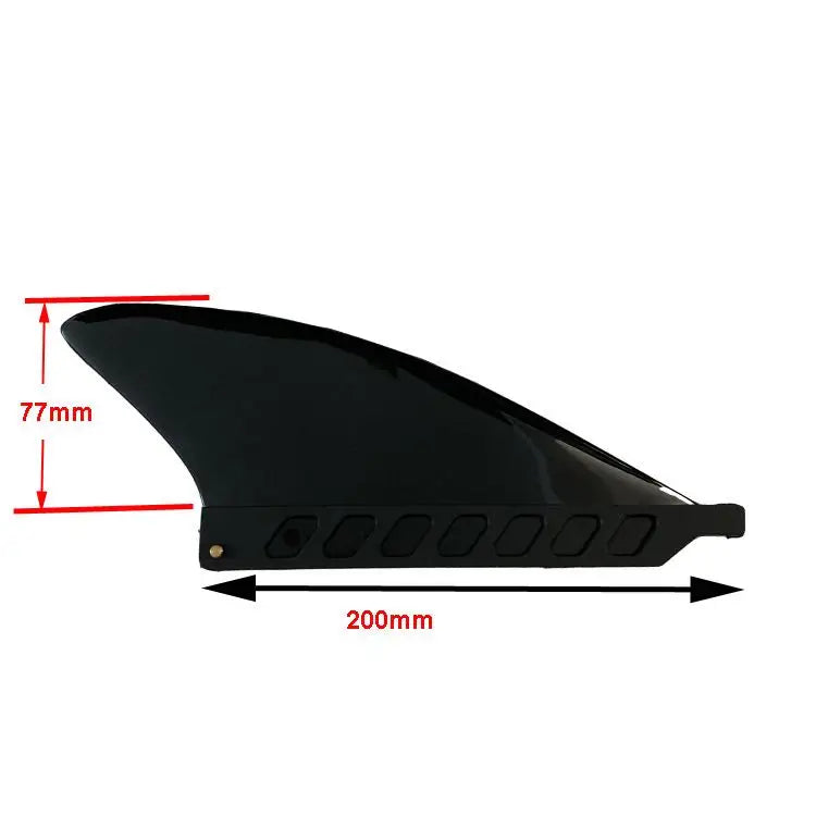 3" Black US Box Center River & Surf SUP Fin With Screws Safety Flex Soft for SUP Longboard airSUP