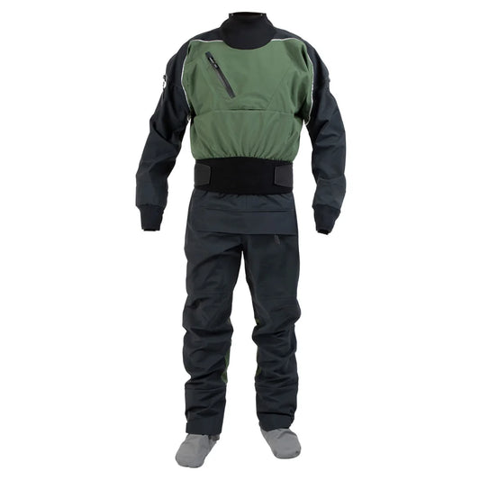 4-layer waterproof Kayak Dry suit for Men One pieces with Latex Gasket for Drift Floating
