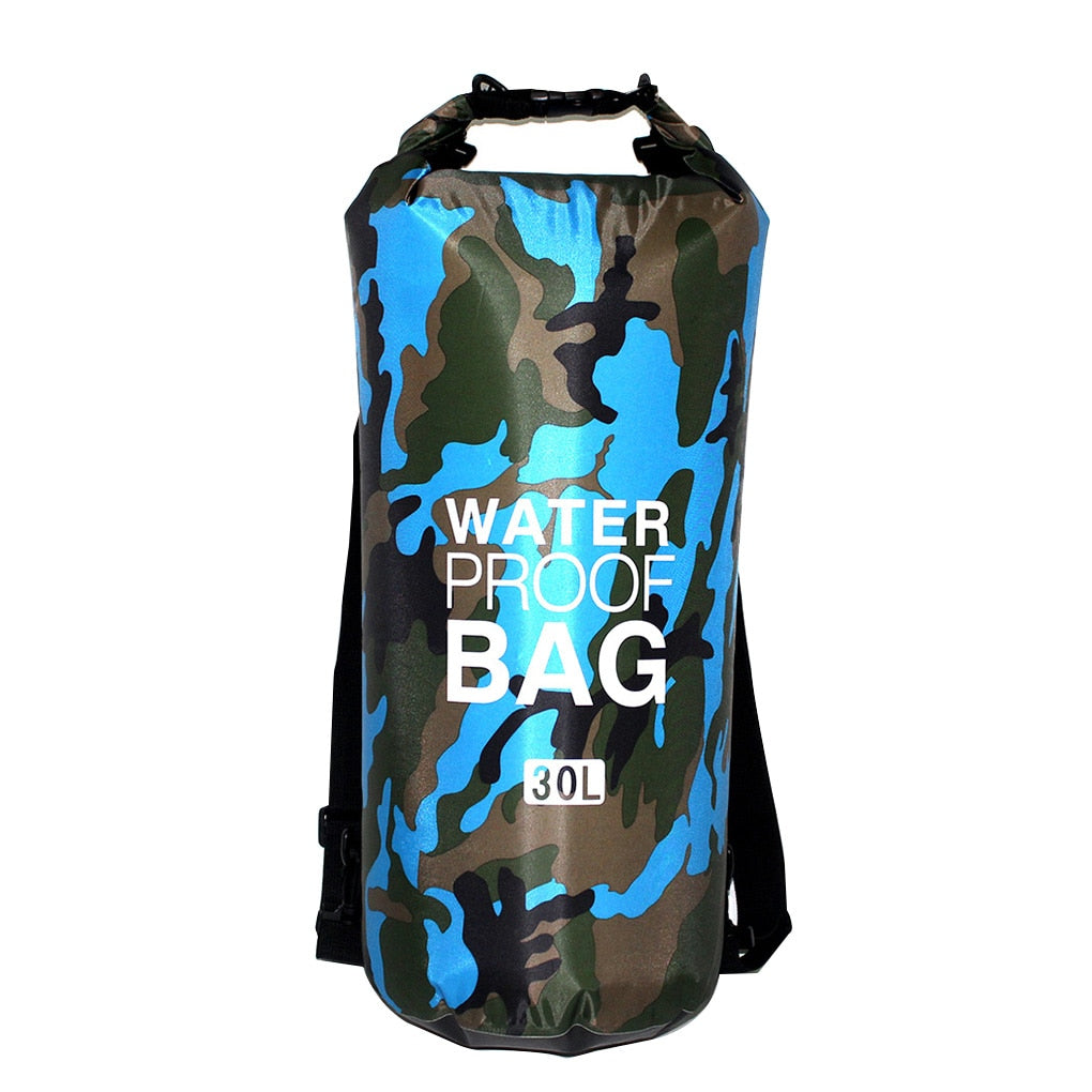30l à prova dwaterproof água saco de natação saco seco camuflagem cores pesca barco caiaque armazenamento deriva rafting saco 2l 5l 10l 15l 20l