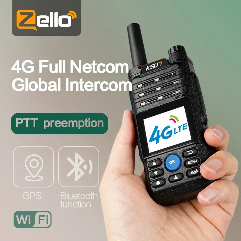 POC two way radio long range 100 km 5000km 200 300 500 1000 3000 5000 mile GPS global 4G WIFI zello sim card walkie talkie phone
