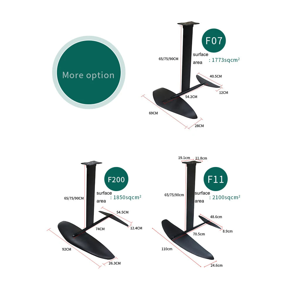 Carbon Fiber Hydrofoil Board Wingsurf Board Non-Powered Surfboard Accessories Wingsurf Board