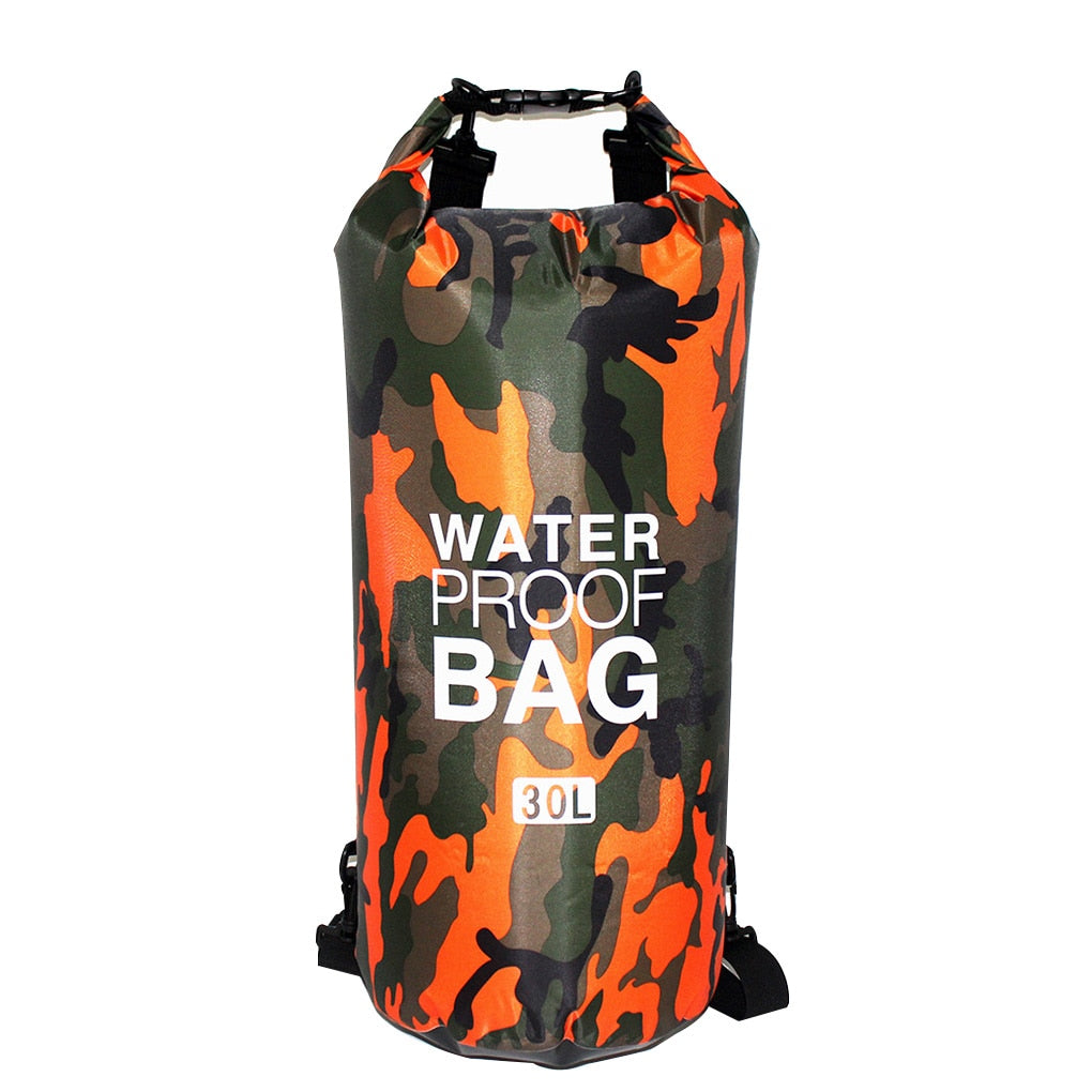 30l à prova dwaterproof água saco de natação saco seco camuflagem cores pesca barco caiaque armazenamento deriva rafting saco 2l 5l 10l 15l 20l