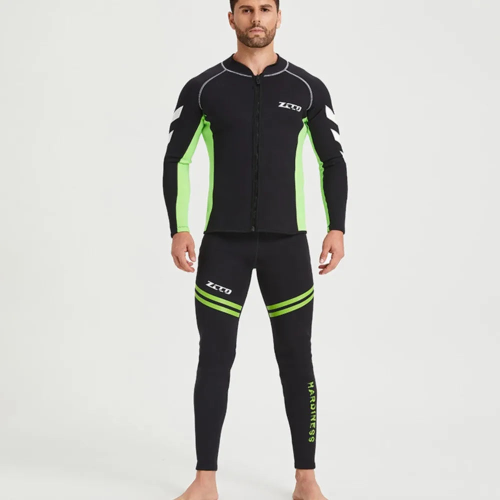 Men Women Wetsuit Surf Suit 3mm Neopreno Pant Top Wetsuit Female Kitesurf Scuba Diving Suit Winter Swimwear Rash Guard Swimsuits