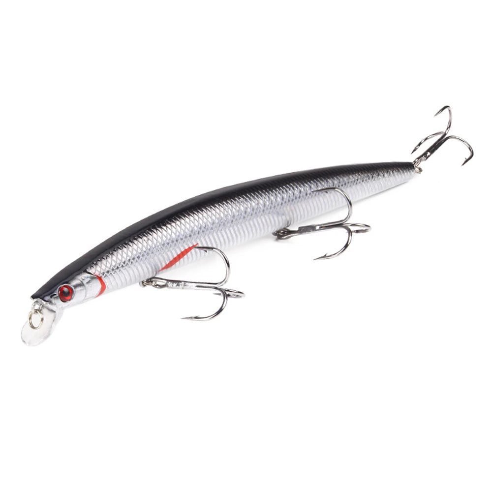 1pcs 18cm 23g Minnow Fishing Lure Laser Hard Artificial Bait Plastic Big Fake Fish Lures Sea Fishing Bait Crankbait Wobblers
