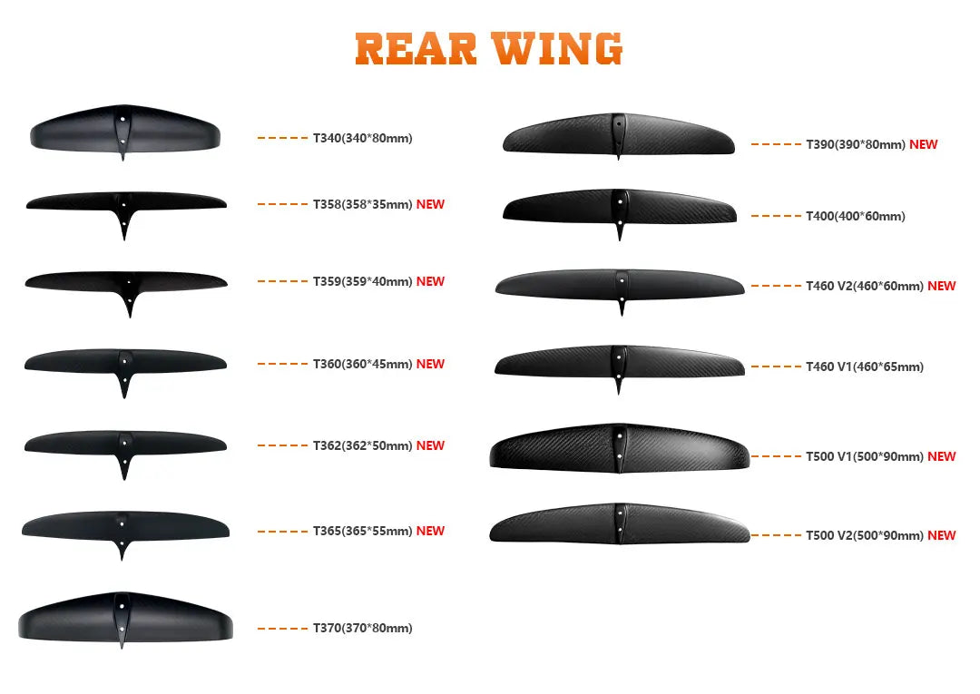 Customisable GY-BSC970 1501sqcm Carbon Fibre Front Wing Hydrofoil Kit for Windsurfing and SUP Hydrofoil Surfing