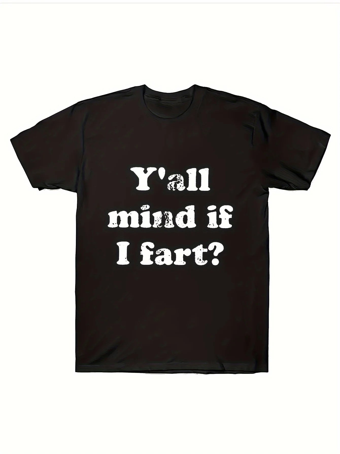 Unique I Love To Fart Graphic Print Crew Neck Short Sleeve  T-Shirt for Men - Comfortable Breathable and Fashionable Casual Wear