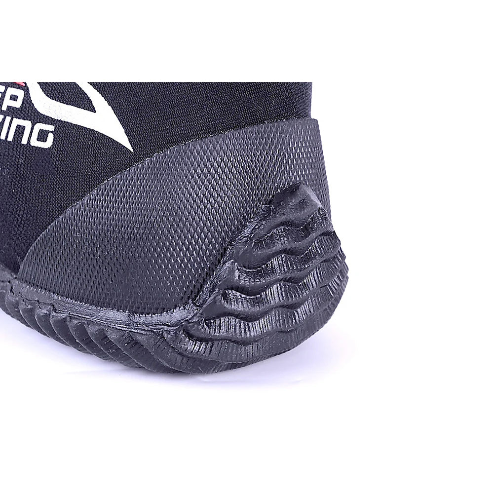 1 par de sapatos de água de 4mm, secagem rápida, bota de mergulho de cano baixo para pesca marítima, barco a motor, surf, windsurf, dropship
