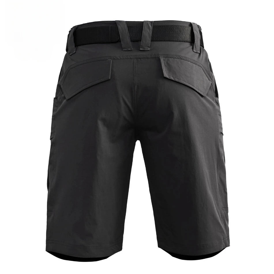 Mens Quick Drying Cargo Shorts Summer Waterproof Outdoor Sports Combat Overalls Multi Pocket Wear-resistant Quarter Pants New