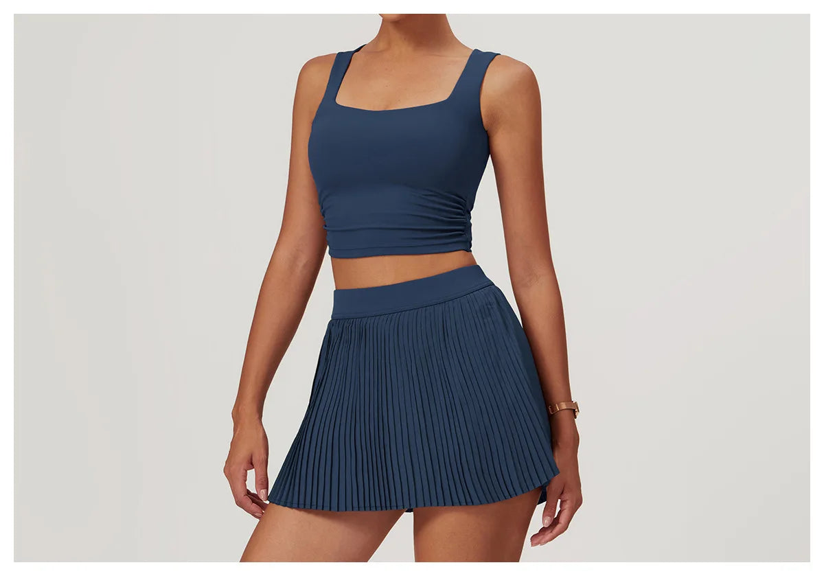 Breathable Sports Bra Anti-Sweat Fitness Top Women High Strength Yoga Bra Shockproof Crop Top Push Up Sport Bra Gym Workout Top