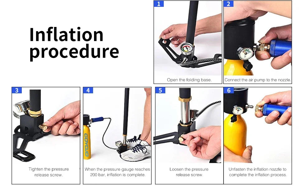 Mini Scuba Tank, 6-12 Minutes Diving Tank, Portable Lung Tank Kits with 3000 PSI Max Pressure 0.5L Small Scuba Diving Tank