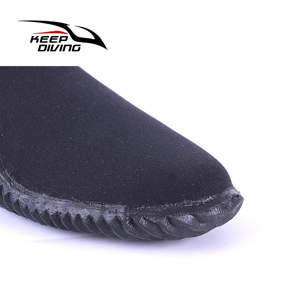 1 par de sapatos de água de 4mm, secagem rápida, bota de mergulho de cano baixo para pesca marítima, barco a motor, surf, windsurf, dropship