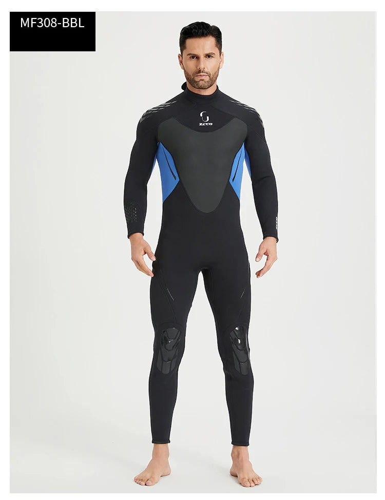Women Men 3mm Neoprene Wetsuits Full Body Scuba Diving Suit  Snorkeling Surfing Swimming Long Sleeve Keep Warm Water Wetsuits