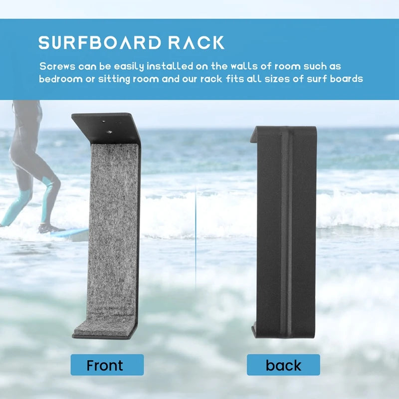 1 conjunto de rack de parede para prancha de surf, racks para prancha de surf para armazenamento de montagem em parede para pranchas curtas e longboards
