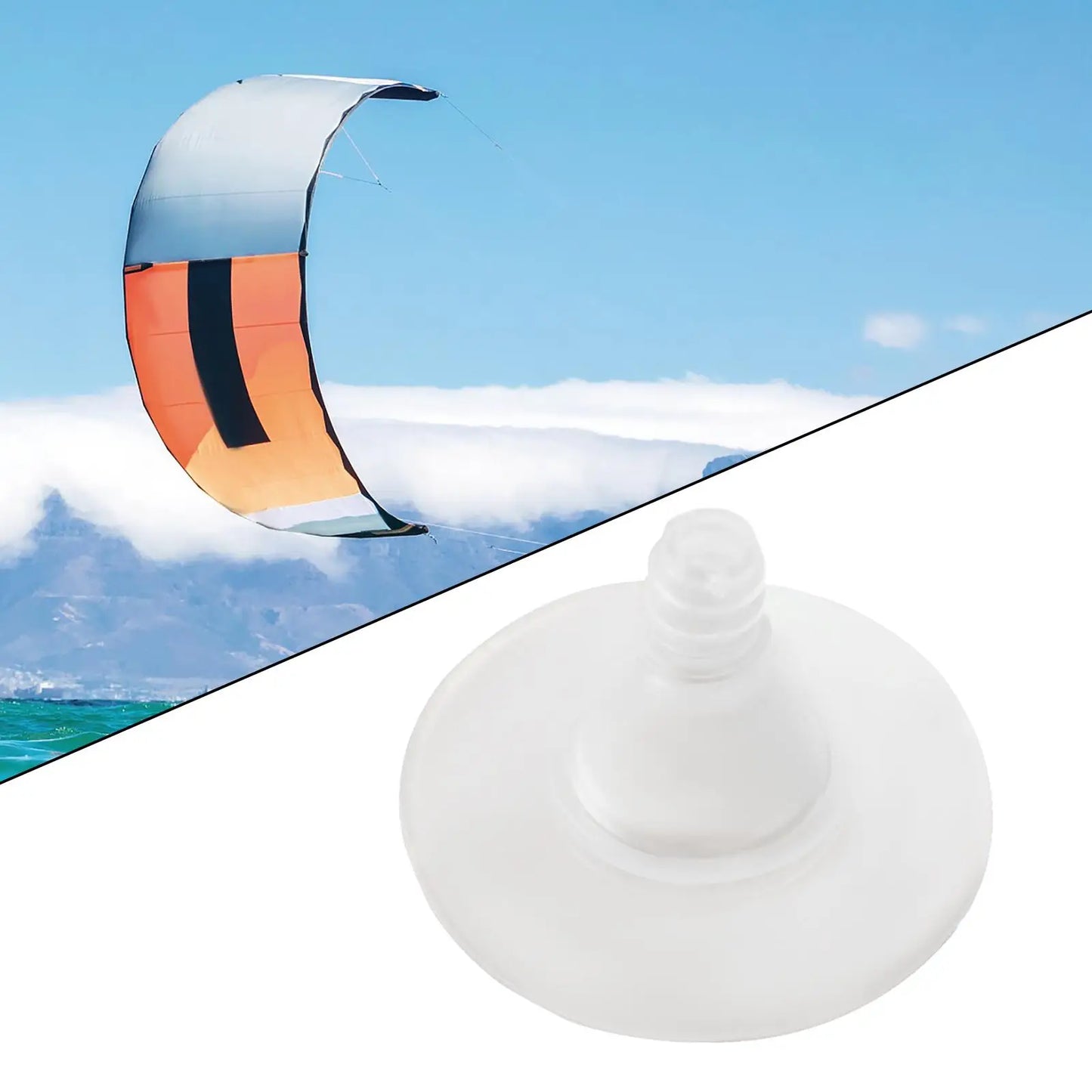 Inflatable Kitesurfing Kite Inflate Valve, Air Inlet, without Self Stick for