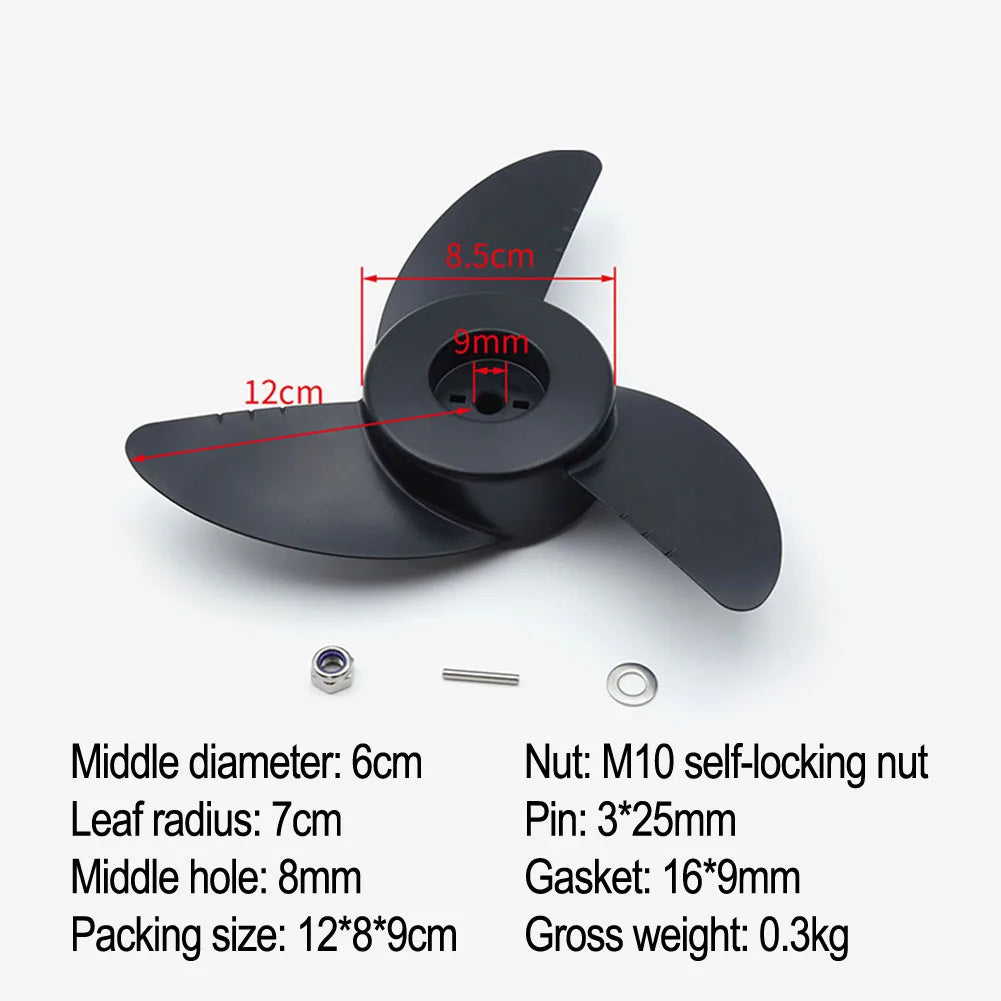 1pcs Marine Boat Accessory Outboard Engine Propellers Electric Trolling Motor Parts 2/3-Blades Propellers Outboard Motors Part 