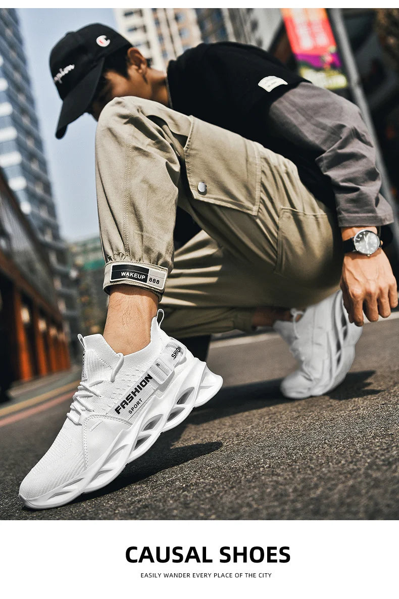 Men Shoes Breathable Fashion Mesh Running Shoes Man High Quality Unisex Light Tennis Baskets Athletic 2023 Sneakers for Men