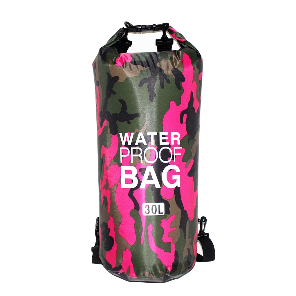 30l à prova dwaterproof água saco de natação saco seco camuflagem cores pesca barco caiaque armazenamento deriva rafting saco 2l 5l 10l 15l 20l