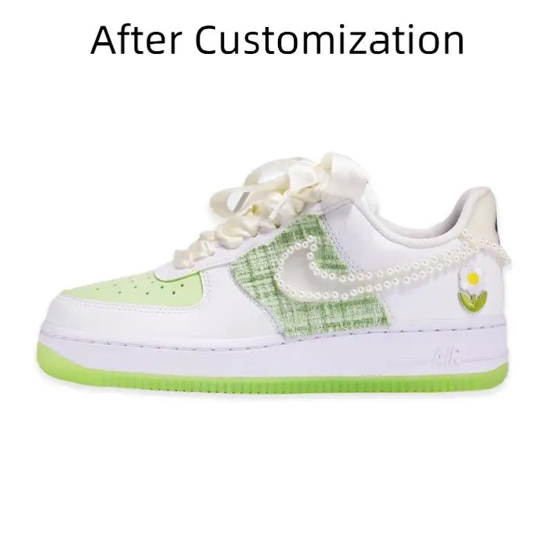 【Customize】Nike Air Force 1 Skateboarding Shoes Women's Sneakers shoes CT3228-100