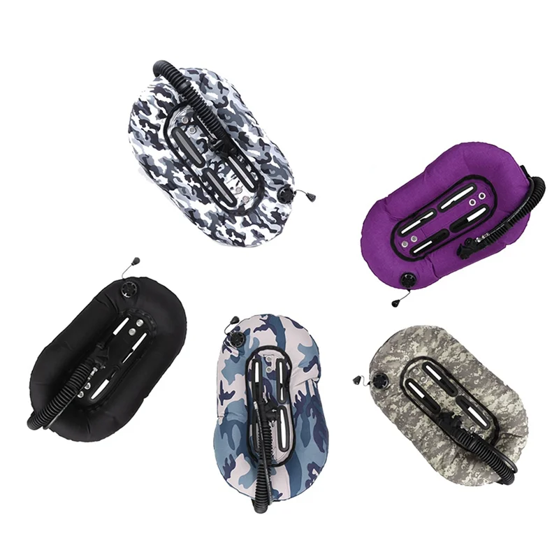 New 30Lbs Scuba Diving Snorkeling Donut Wing Single Tank BCD Buoyancy Compensator Professional Diver Gear,Black