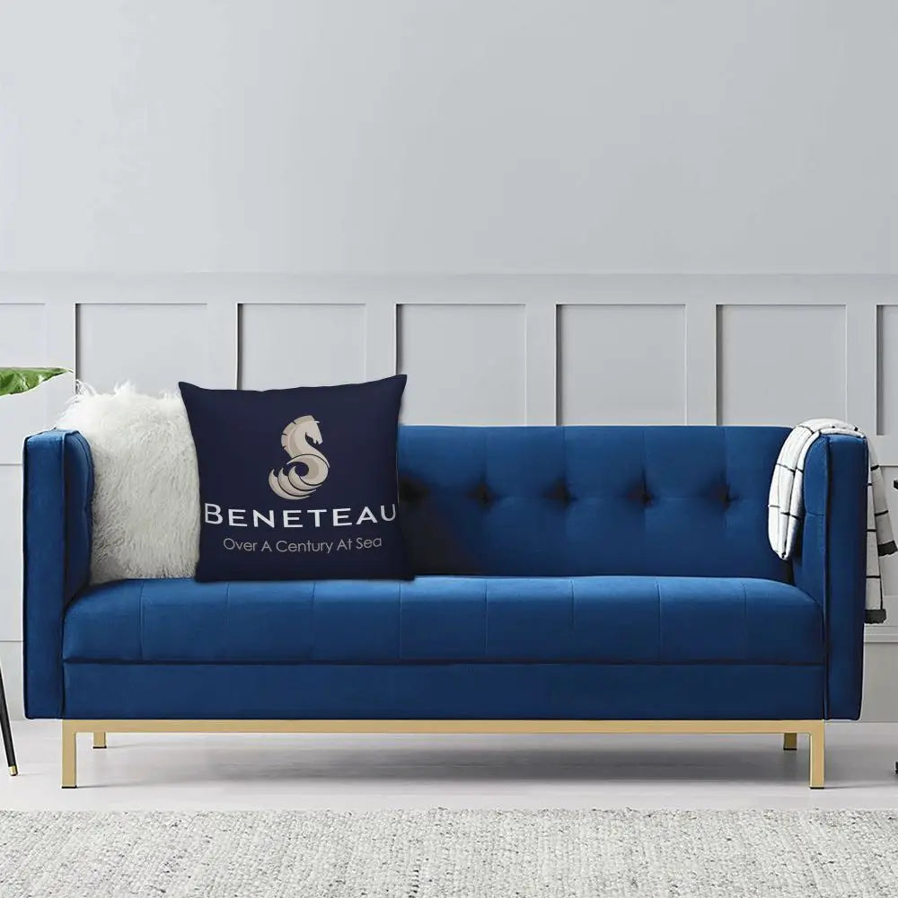 Beneteau Sailboat Sailing Yacht Pillowcase Polyester Pillows Cover Cushion Comfort Throw Pillow Sofa Decorative Cushions Used