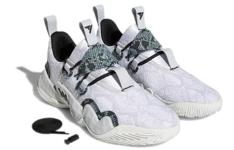 adidas Trae Young 1 Light Solid Grey Snakeskin Sneakers shoes H67753