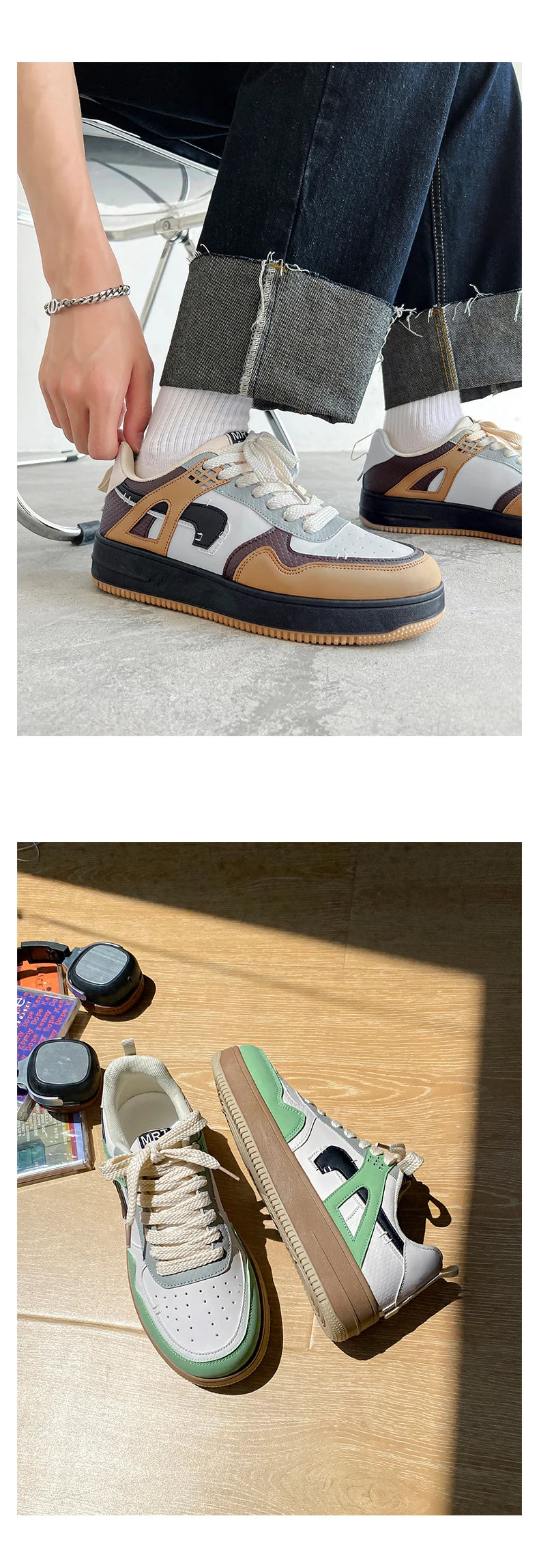 Men New Fashion Sneakers High-end Air Sports Sneakers Balance Fashion Cool Forrest Shoes Luxury Design Skateboarding Shoes