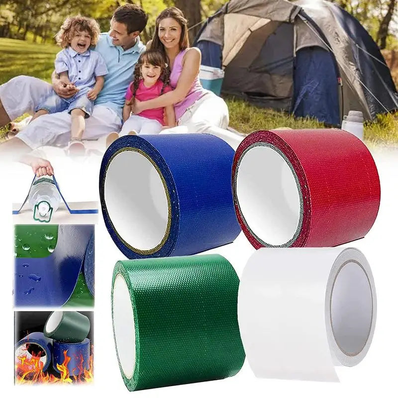 Tent Repair Canvas Awning Sail Kites Waterproof Adhesive Patches Tape Kit 3" X 16.4 Ft RV/Boat Covers Repair Tarpaulin Tape