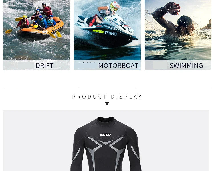 Women Men 3mm Neoprene Wetsuits Full Body Scuba Diving Suit  Snorkeling Surfing Swimming Long Sleeve Keep Warm Water Wetsuits