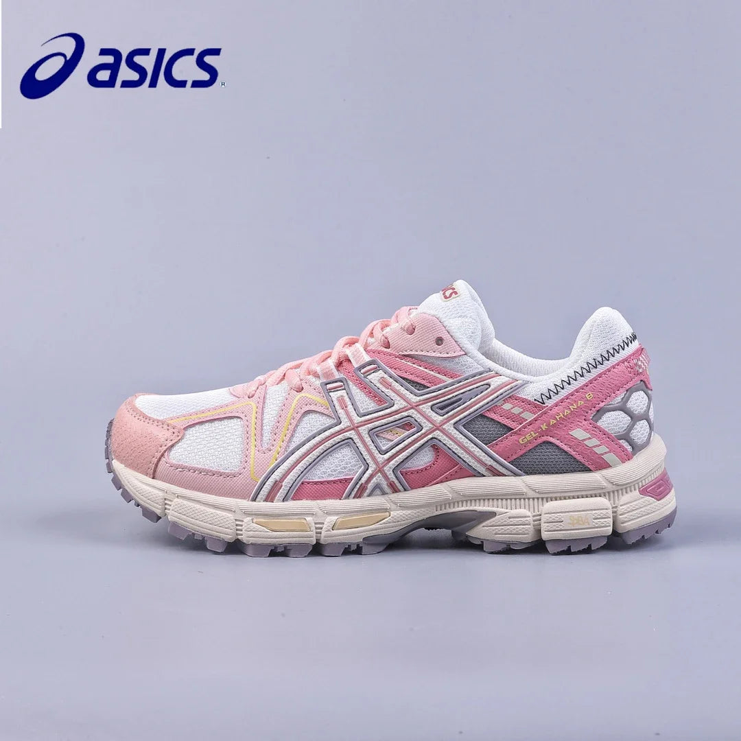 Asics GEL Kahana 8 Original Women Running Shoes PINK Cushion Stability Aics GEL Running Kahana8 Breathable Sport Sneakers