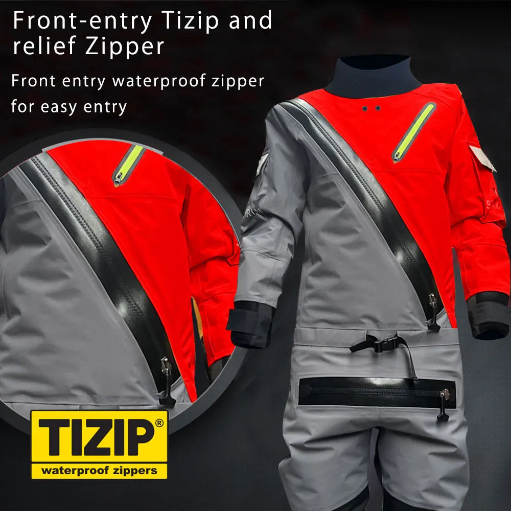 Winter Drysuits Dry Warm Suits for Adult Male Sailing Cold Water Sport Swimming Fishing Kayak Waterproof Outdoor Wading Clothing