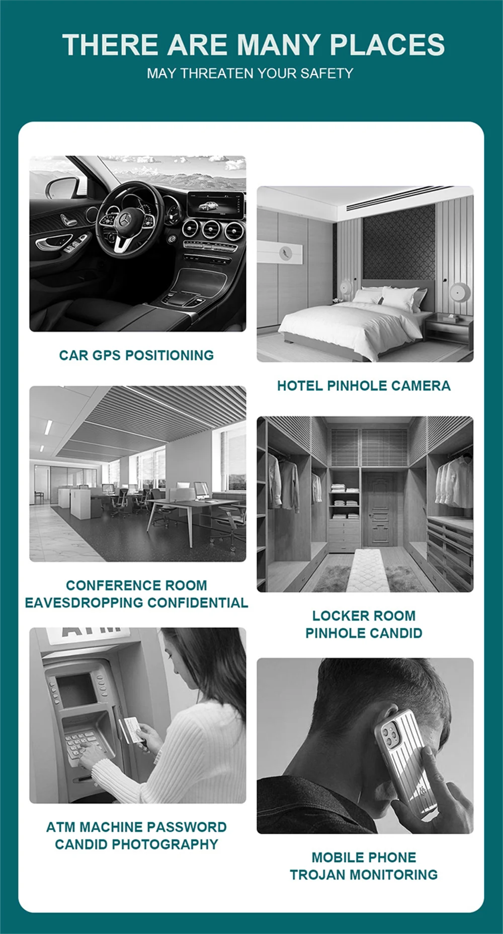 Gps Tracker Detector Multifunctional Hotel Infrared Anti-Positioning Anti-Eavesdropping Tracking Scanning Camera Detector