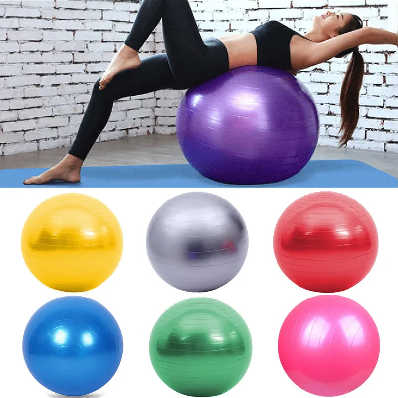 45/25cm Yoga Ball Exercise Gymnastic Fitness Pilates Ball Balance Exercise Gym Fitness Yoga Core Ball Indoor Training Yoga Ball