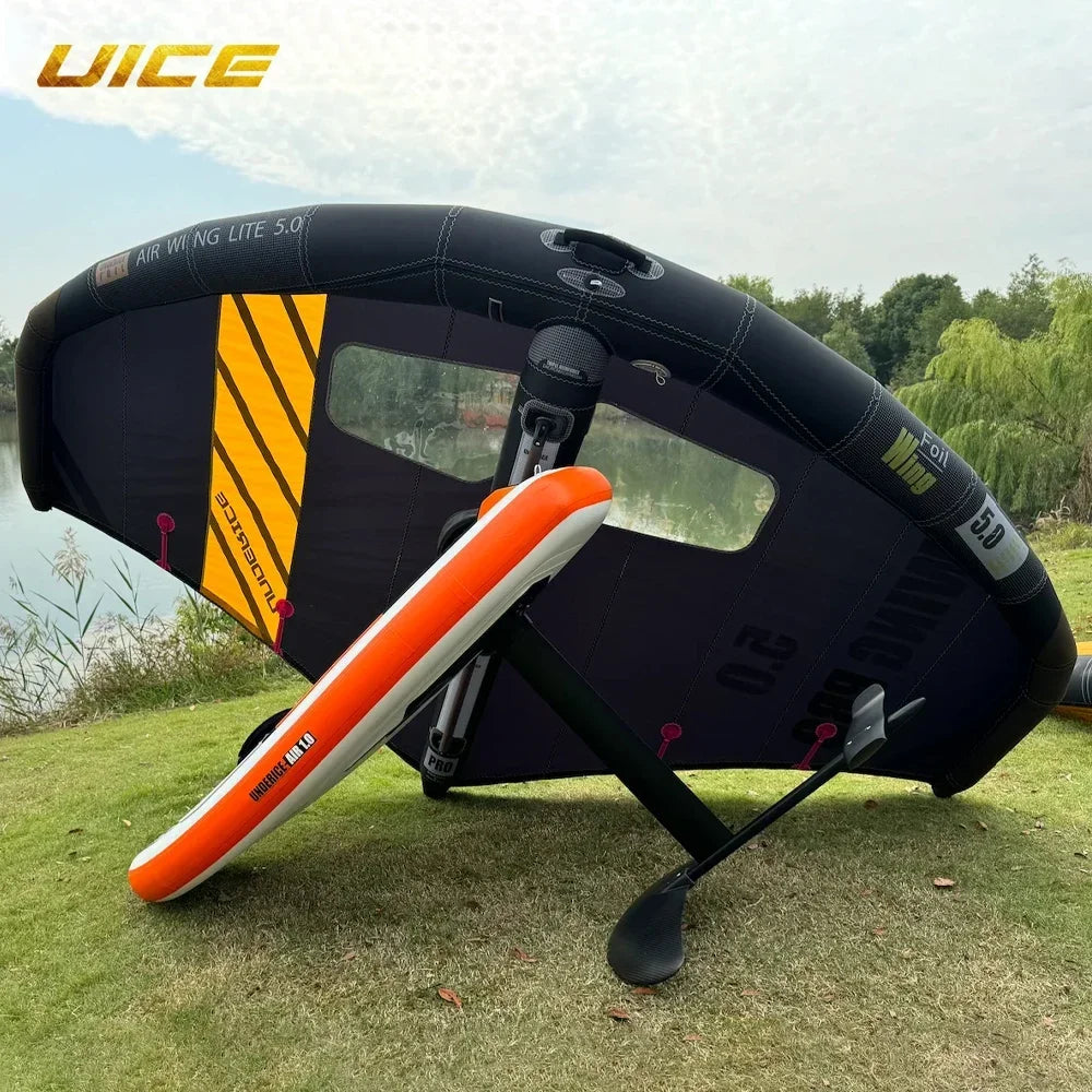 Wingfoil Hydrofoil 4.1/5.0/6.1m² Surfing Wing Foil Inflatable Wing foil Independent Air Bag Carbon Fiber Handle Surf Accessory