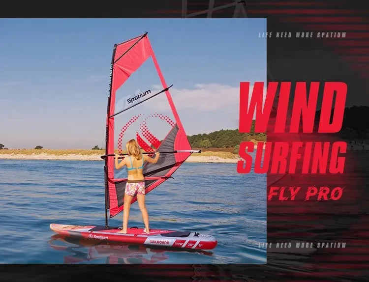 Water Surfing 2-in-1 Windsurf Sail With Sup Board Windsurfing For Smooth Sailing And Paddleboarding Inflatable Surfboard Sailing