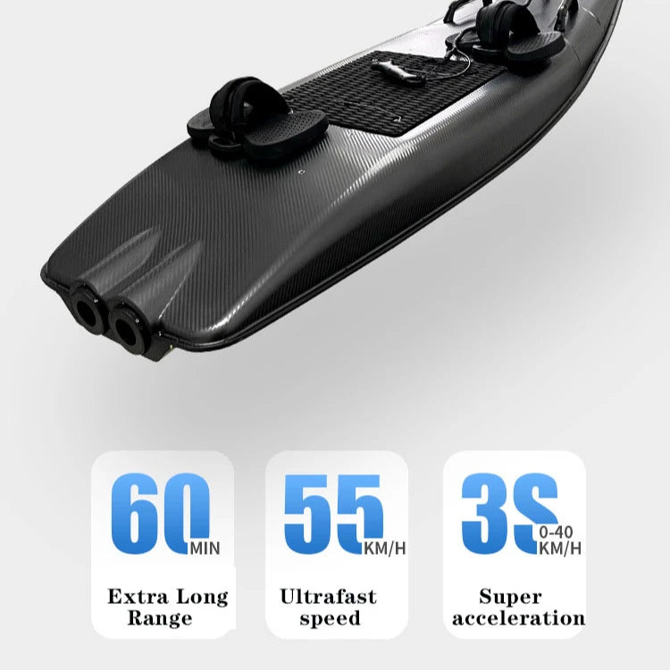 Water Sports Equipment Jetsurf ABS 3.2KWH 55km/H Electric Surf Jet Board Powered Surfboard