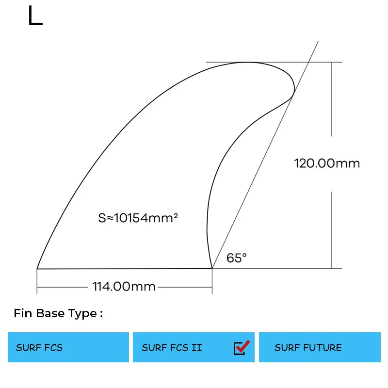 3PCS/Set F II G7 Size Surf Fin Fiberglass Honeycomb With L Size Hot Sell Surfing Tri Fins Water Sports