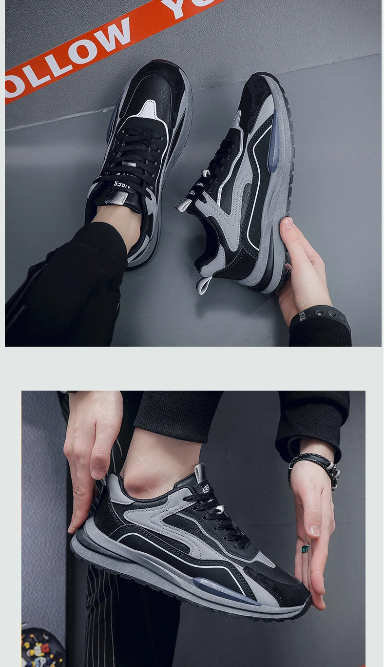 Men Casual Sneakers Spring New Trend Breathable Running Sport Shoes Antislip Tennis Shoes Basketball Walking Jogging Sneakers