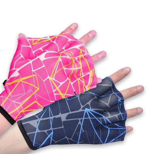 Unisex Nylon Gloves Aquatic Swimming Webbed Gloves Water Training Hand Webbed Hands Webbed Flippers Gloves Dive Hand Equipment