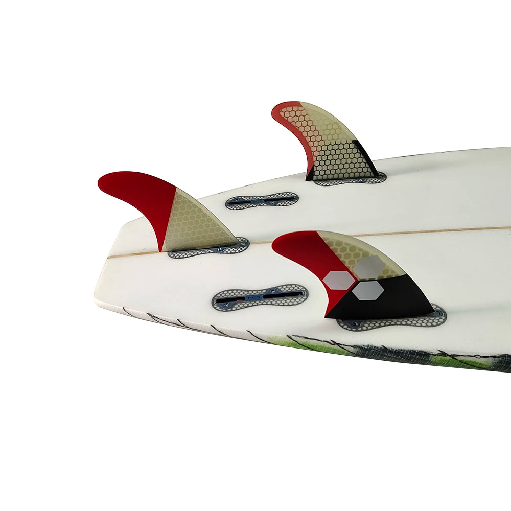 UPSURF FCS 2 FINS Surf Fin G5/G7 Surf Fin Quillas surf For Sup Thuster Fins 3pcs Honeycomb Fiberglass Surfboard Fin M/L Tri Fins