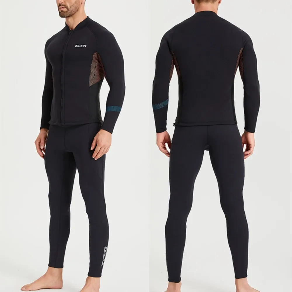 Wetsuit Surf Suit 1.5mm Neopreno Pant Top Men Women Scuba Diving Suit Roupa De Mergulho Swimwear Winter Kitesurf Rash Guards