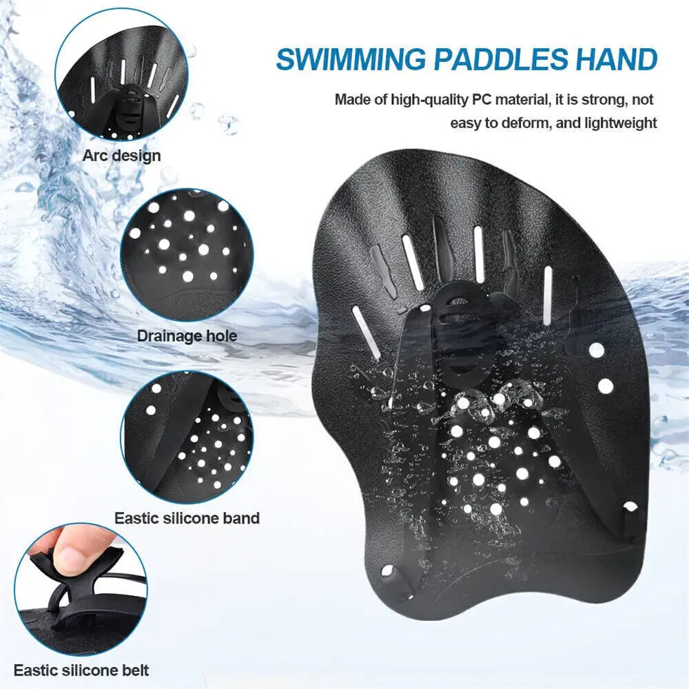 Aquatic Fitness Gloves Water Sports Gloves Water Resistance Gloves Swim Training Paddles Webbed Swimming Gloves